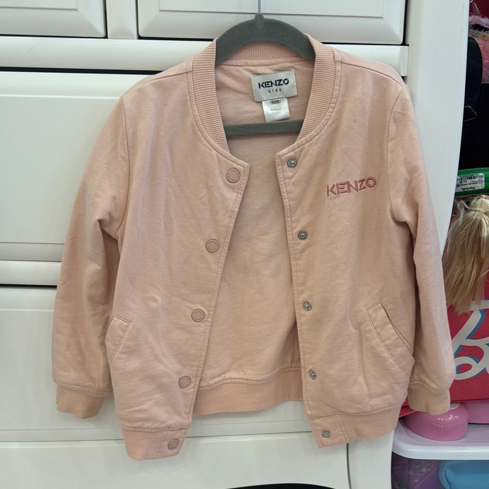 Kenzo Pink Jean Jacket Casual Style